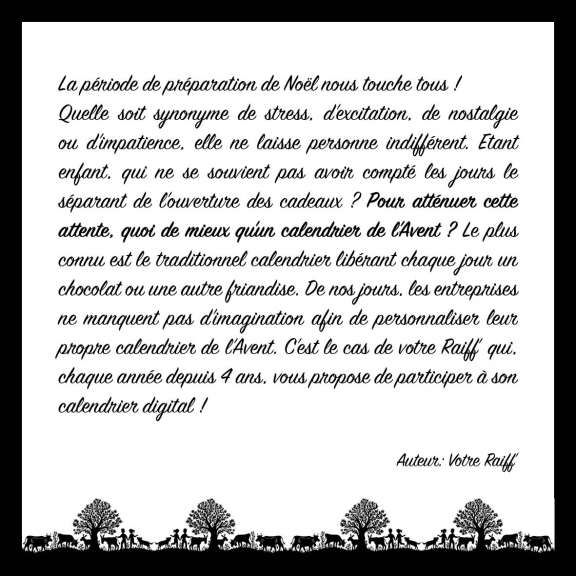 Calendrier de l'Avent 2024 - Gagnant(e) du Jour 20